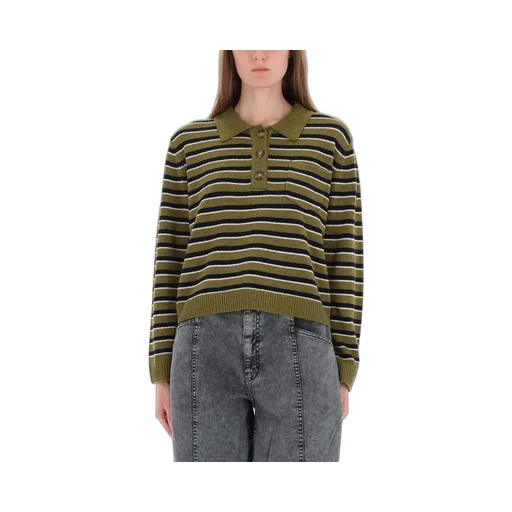 Striped Polo Sweater