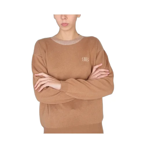 Logo Embroidered Knitted Jumper
