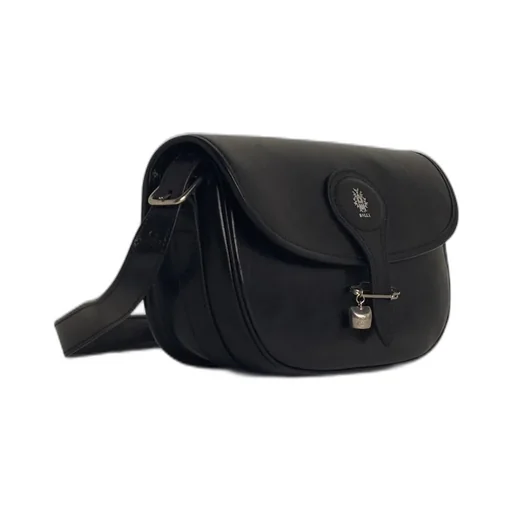 Logo Printed Pin Detailed Shoulder Bag