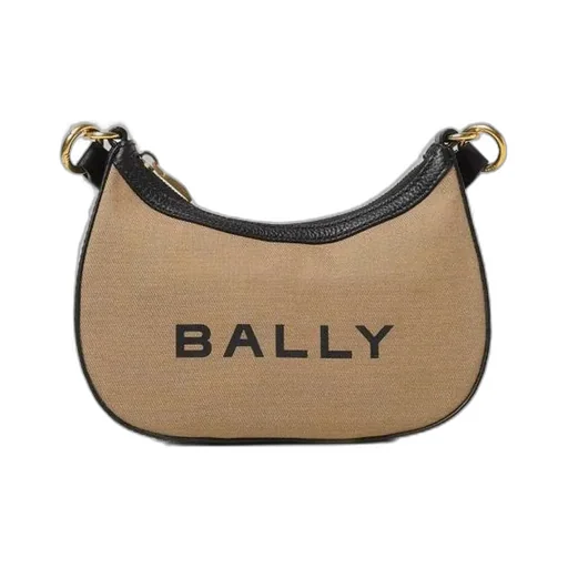 Bar Ellipse Logo Printed Crossbody Bag