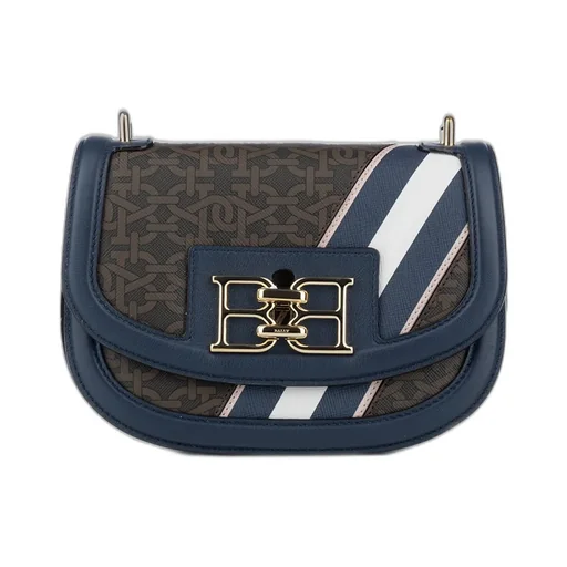 Logo Plaque Foldover Top Crossbody Bag