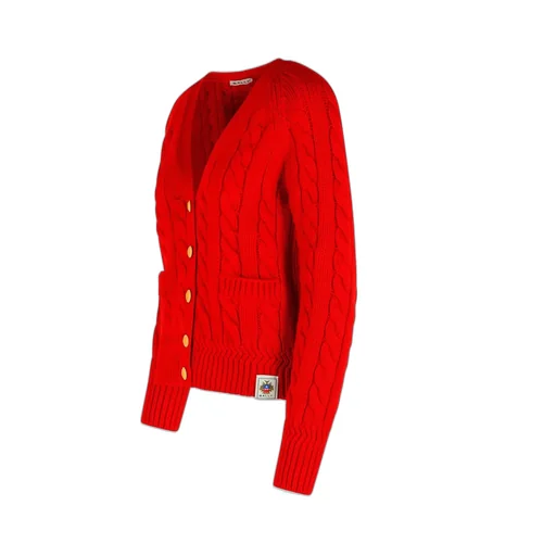 V-Neck Button-Up Cardigan