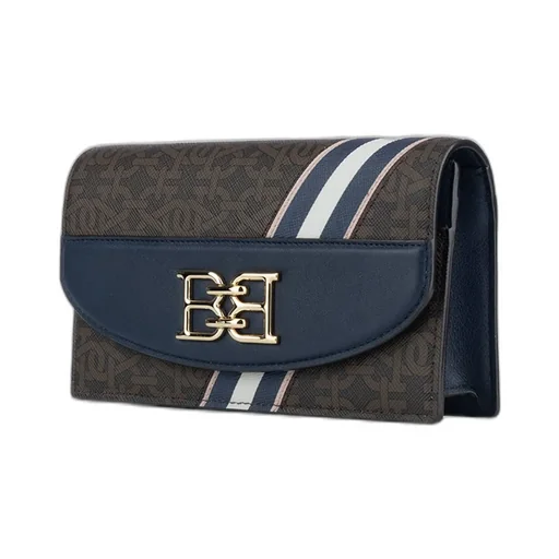 Logo-Plaque Foldover Top Shoulder Bag