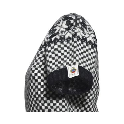 Checked Short-Sleeved Jumper