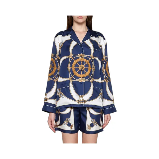 Graphic-Printed Button-Up Shirt