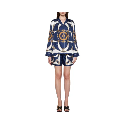 Graphic-Printed Button-Up Shirt