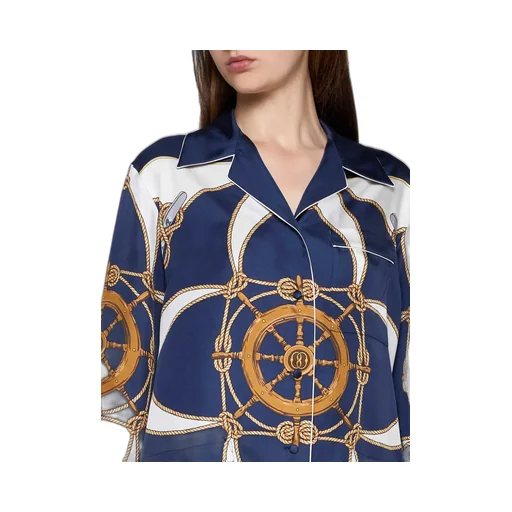 Graphic-Printed Button-Up Shirt