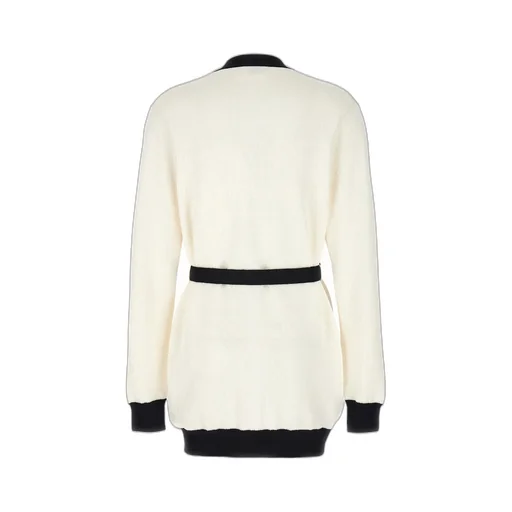 Logo Jacquard Two-Toned Cardigan