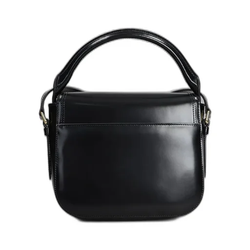 Logo Printed Top Handle Bag
