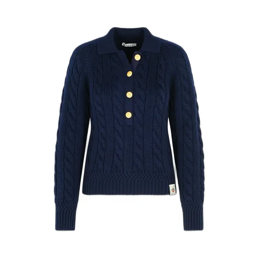 Logo Patch Buttoned Jumper