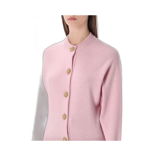 Buttoned Crewneck Cardigan