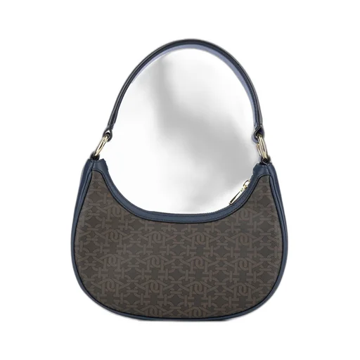 Logo-Plaque Zipped Shoulder Bag