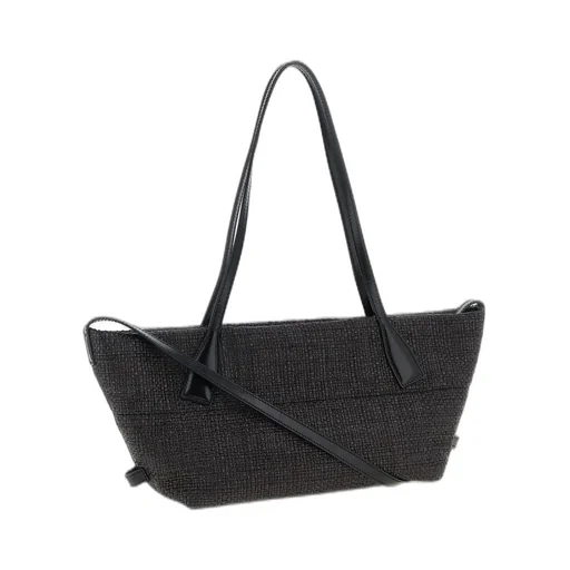Logo Embroidered Small Track Tote Bag