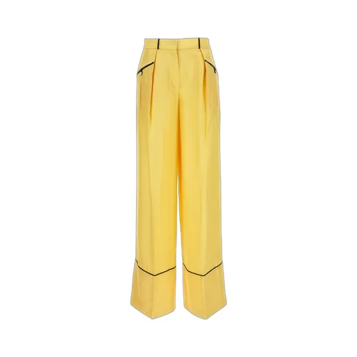 Contrast Piping Pants