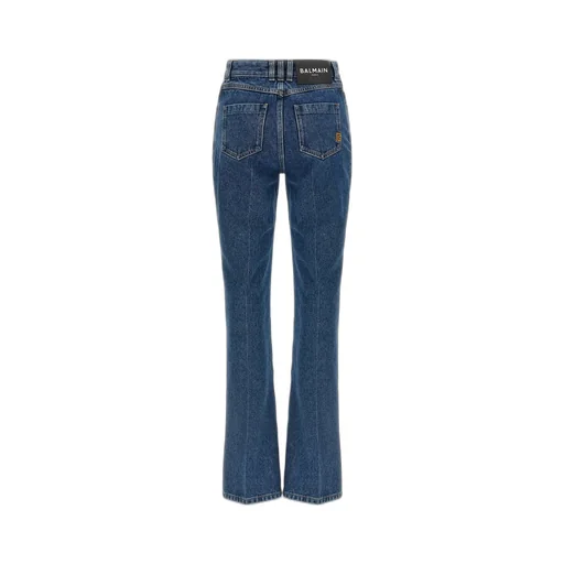 Straight-Leg Denim Jeans