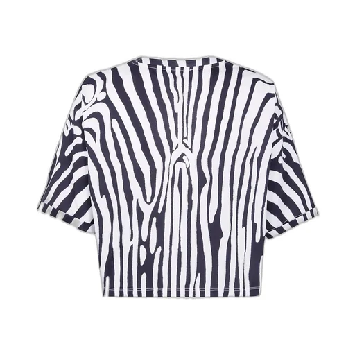 Zebra Print Cropped Top