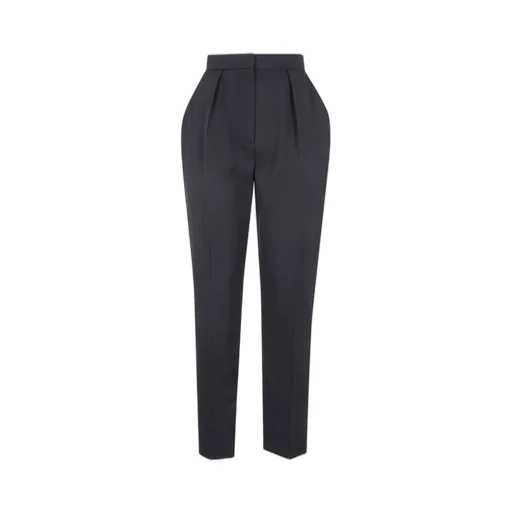 High Waist Pleat Detailed Tailored Trousers