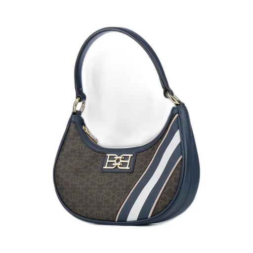 Logo-Plaque Zipped Shoulder Bag
