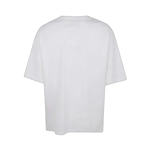 Logo Brush Print Boxy T-Shirt