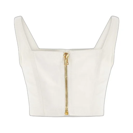 Button Cropped Top
