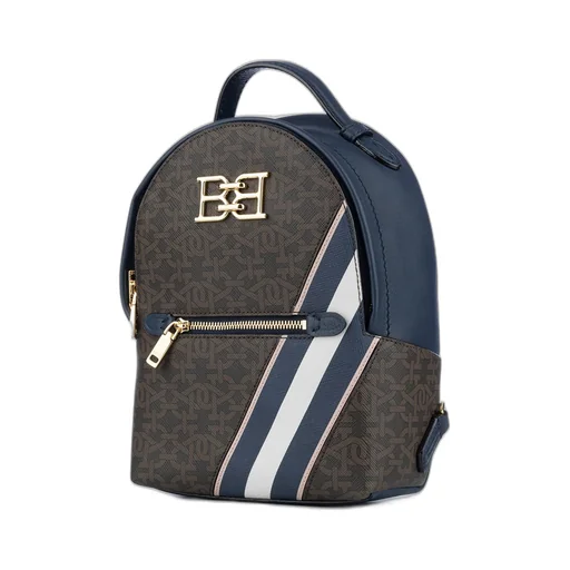 Monogram Printed Zipped Backpack