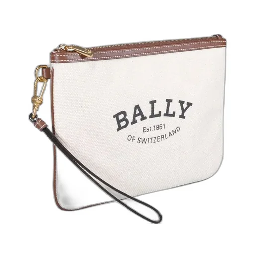Certhe Logo Printed Zipped Clutch Bag
