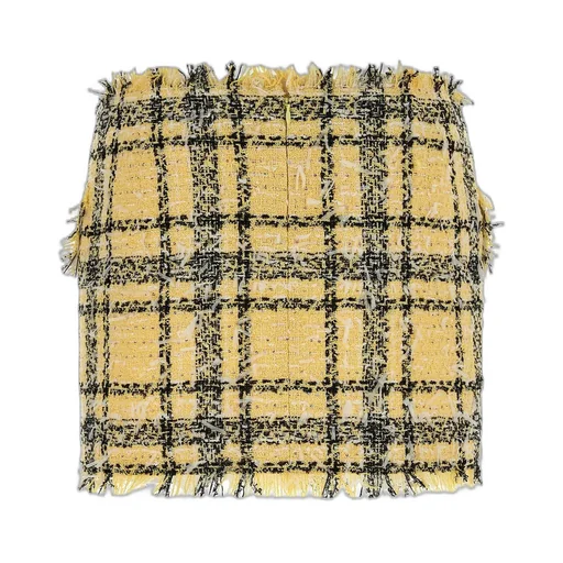 Glitter Tweed Mini Skirt