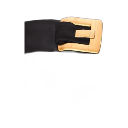 Buckle Detailed Crepe Bustier Bodysuit