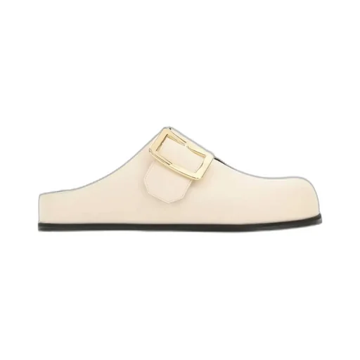 Buckle-Detailed Slip-On Slippers