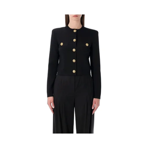 Button-Embellished Cardigan
