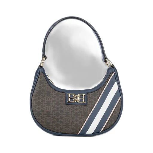 Logo-Plaque Zipped Shoulder Bag