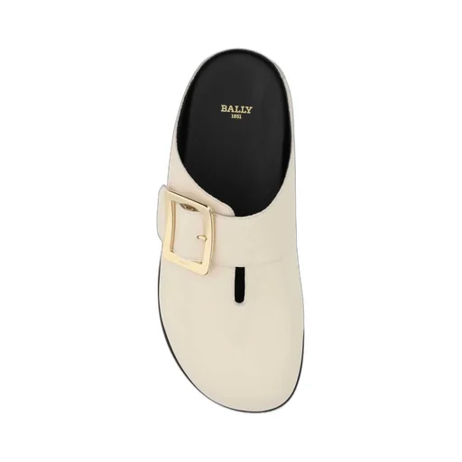 Buckle-Detailed Slip-On Slippers