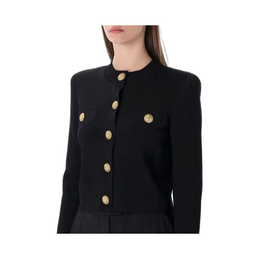Button-Embellished Cardigan