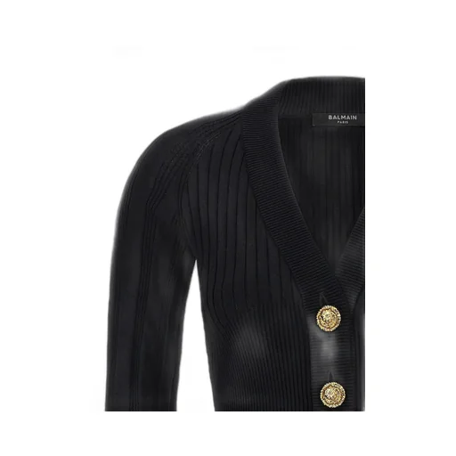Buttoned Fitted Cardigan