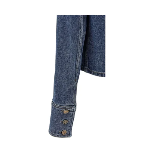 Cropped Faded Denim Jacket