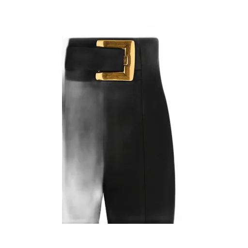 Belted Stretch Trousers