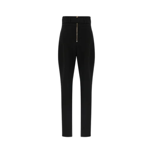 Belted Stretch Trousers