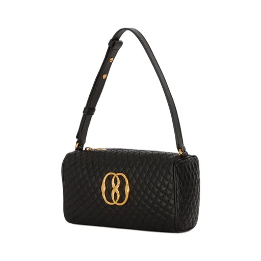Emblem Quilted Small Clutch Bag