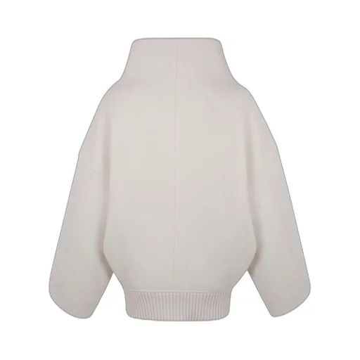 Asymmetrical Designed High Neck Coat