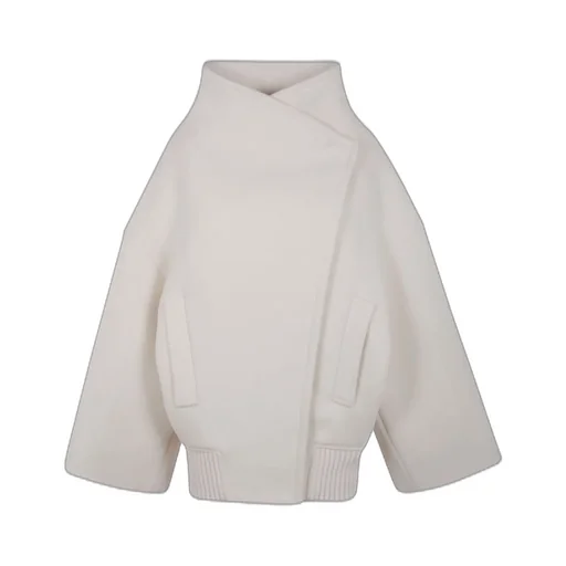 Asymmetrical Designed High Neck Coat