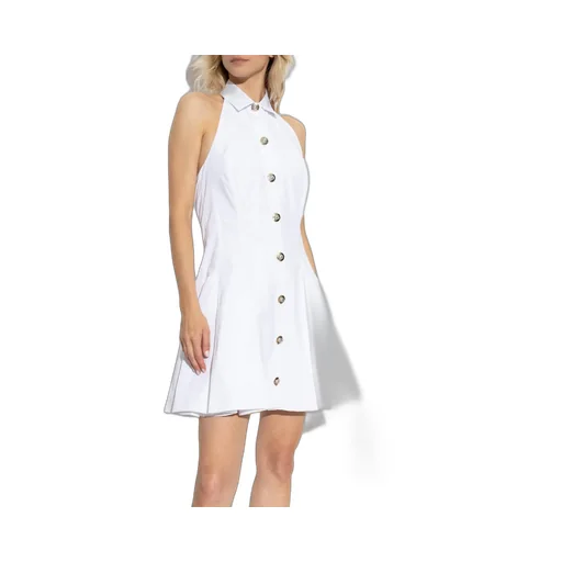 A-Line Backless Poplin Dress