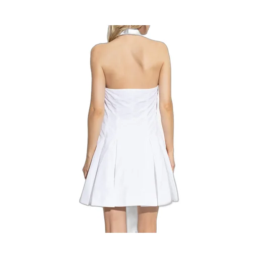 A-Line Backless Poplin Dress