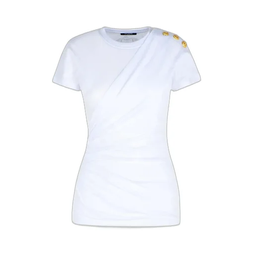 Short-Sleeved Draped Jersey T-Shirt