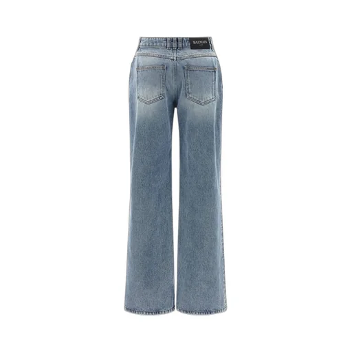 Logo Patch Straight-Leg Jeans