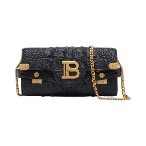 Chain Link Embossed Shoulder Bag