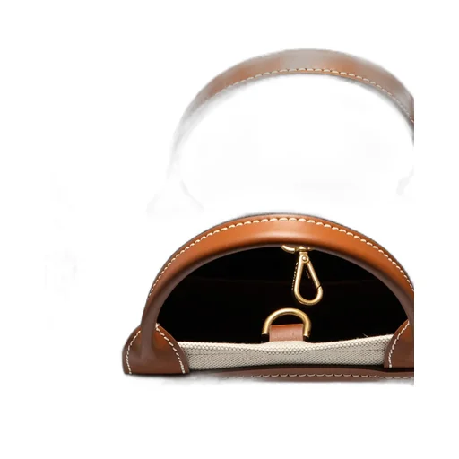 Logo Printed Top Handle Bag