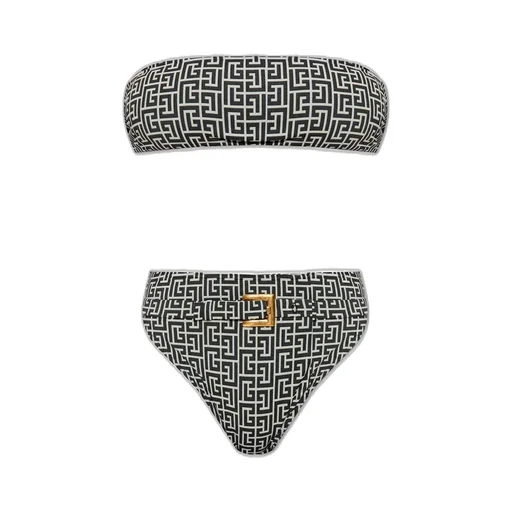 Logo Monogram Two Piece Swimsuit