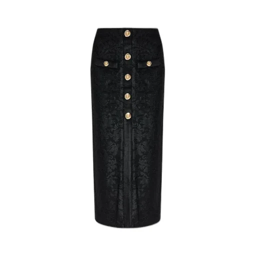 Baroque Pattern Midi Skirt