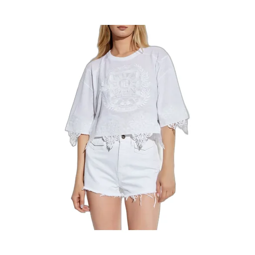 Logo Embroidered Oversize Top