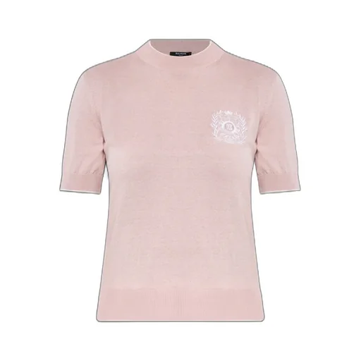 EmblÈMe-Embroidered Knit Top